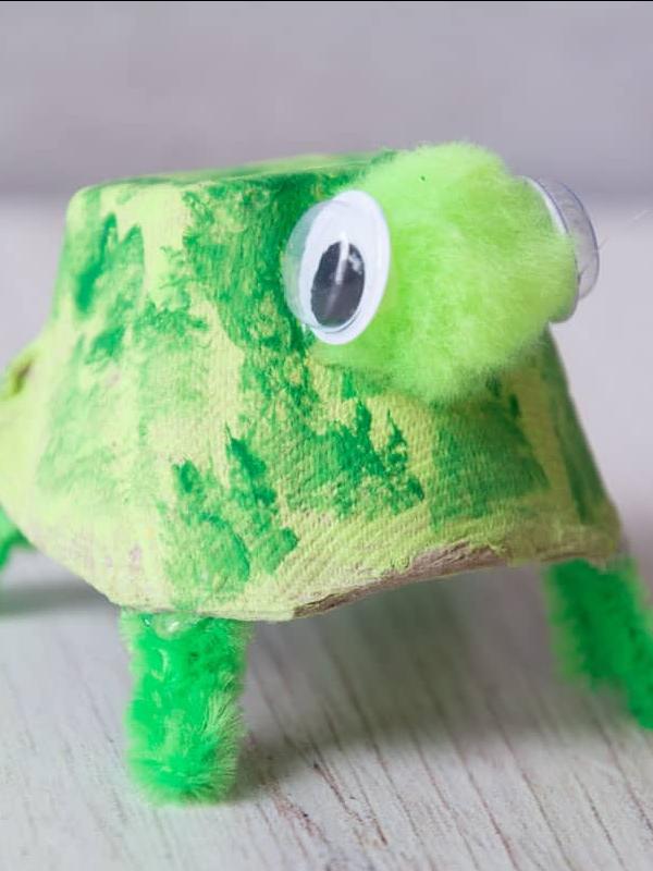 Recycled Egg Carton Turtle Craft